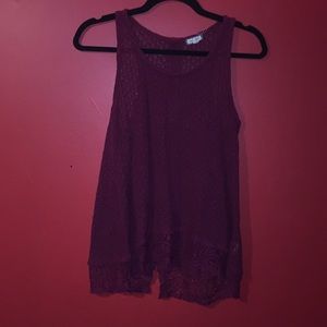 Burgundy Tank Top